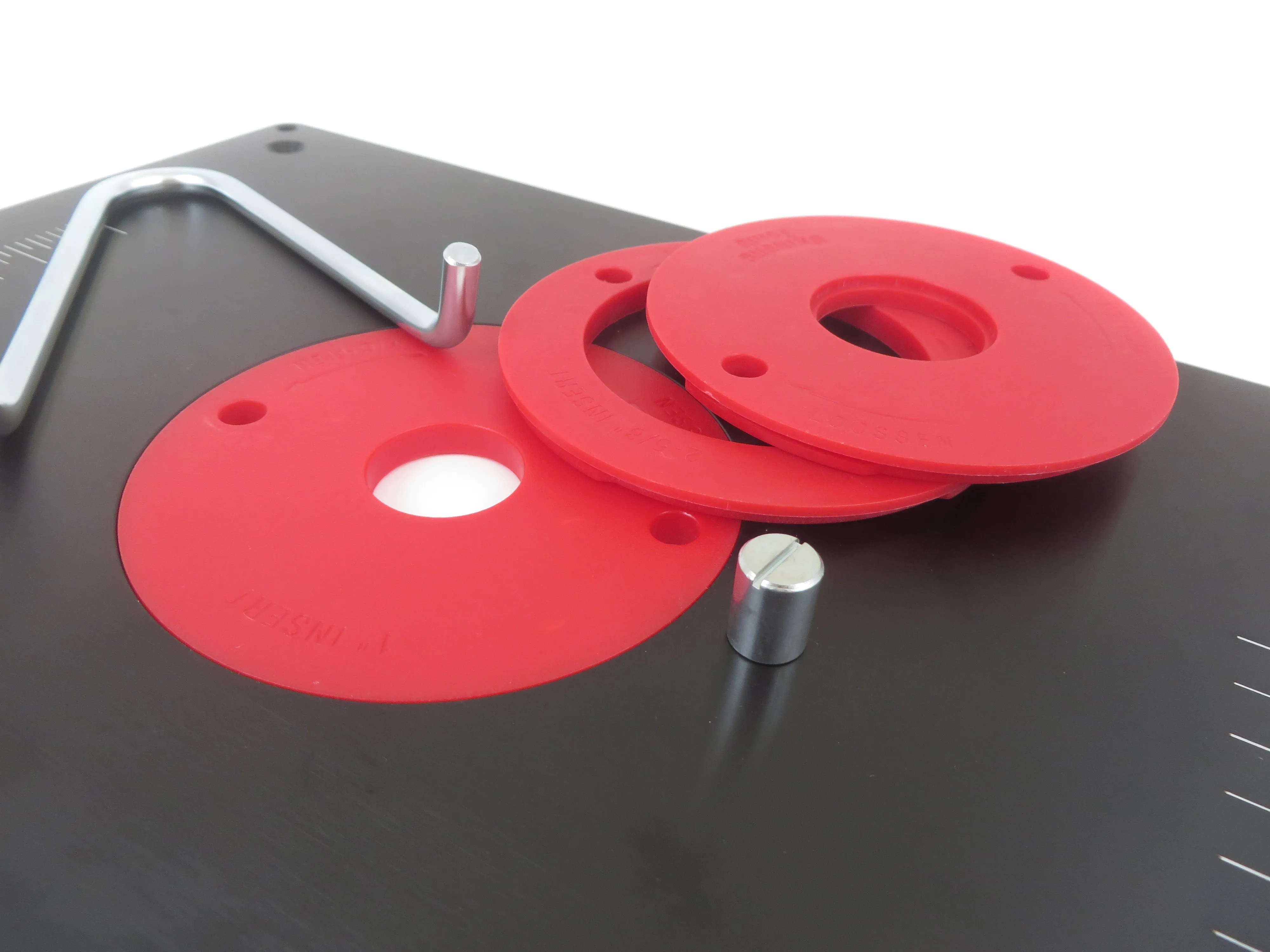 Deluxe Router Table Insert Plate for Router Tables Anodized Aluminum 9" x 12" x 1/4" Thick