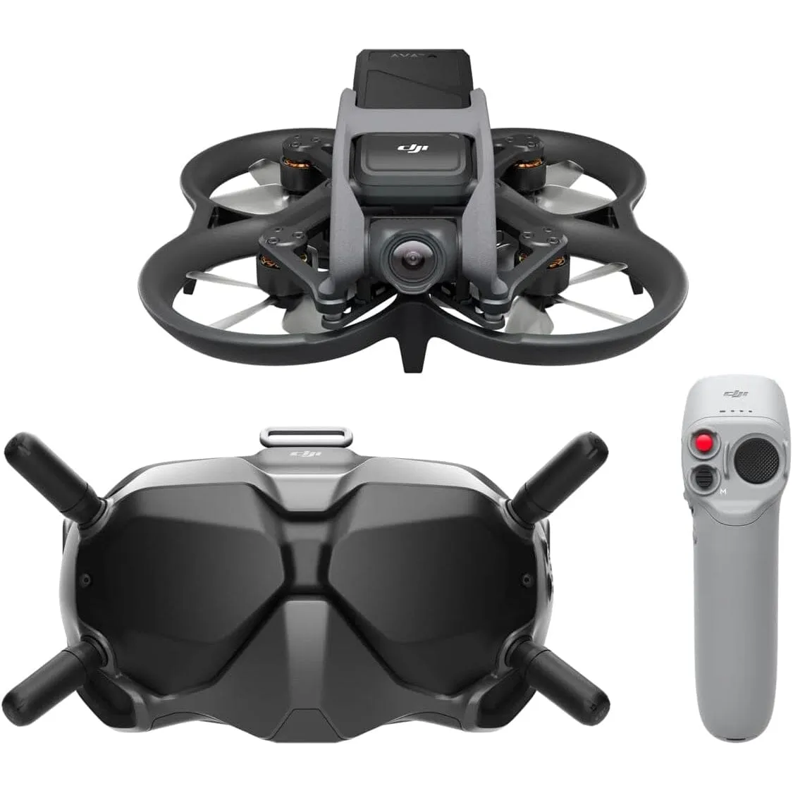 DJI Avata Fly Smart Combo (DJI FPV Goggles V2) - First-Person View Drone UAV Quadcopter with 4K Stabilized Video (Refurbished)