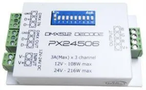 DMX512 1990/PX24506 Decoder 9A Amplifier 12V 24V 2CT029DMX