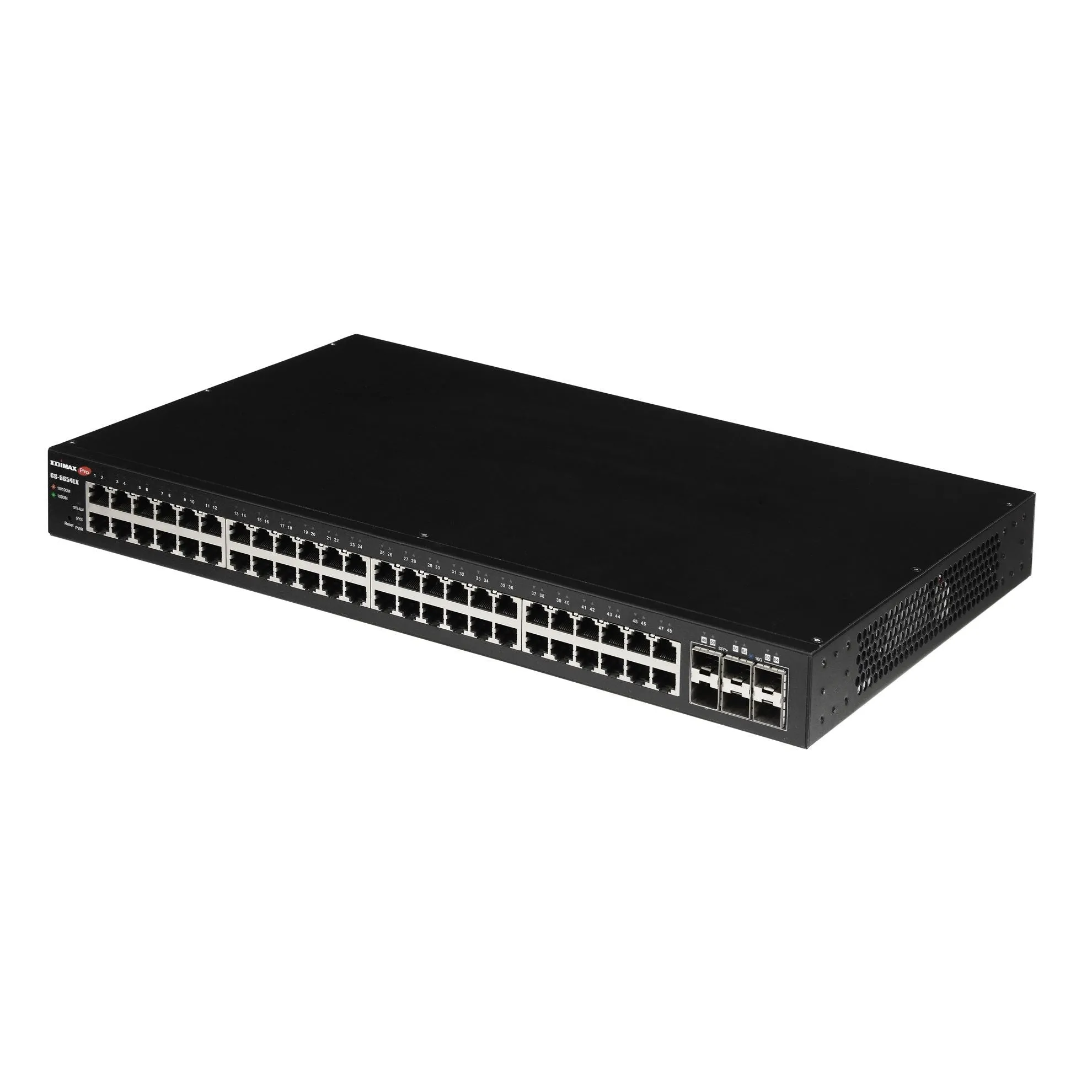 EDIMAX 54-Port Gigabit Web Smart Switch with 6x SFP  10G Ports 48x Ethernet Ports   6 SFP  10G Uplink Ports. 216 Gbps Backplane Bandwidth. Alive Check, DHCP