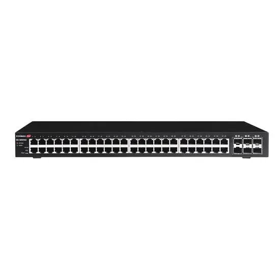 EDIMAX 54-Port Gigabit Web Smart Switch with 6x SFP  10G Ports 48x Ethernet Ports   6 SFP  10G Uplink Ports. 216 Gbps Backplane Bandwidth. Alive Check, DHCP