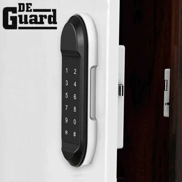 Electronic Keyless Entry Smart Hotel Cabinet Lock - Bluetooth / App Control / Prox Card / Key Code - Matte Black