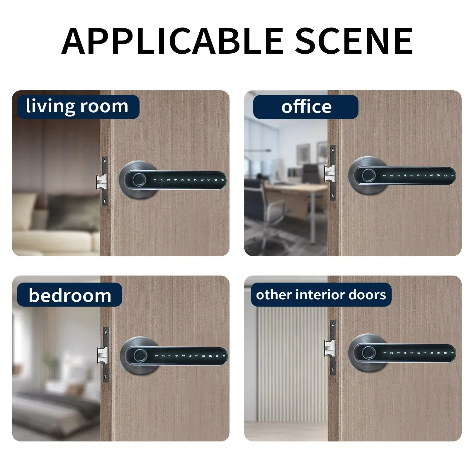 Electronic Smart Door Lock Biometric Fingerprint Door