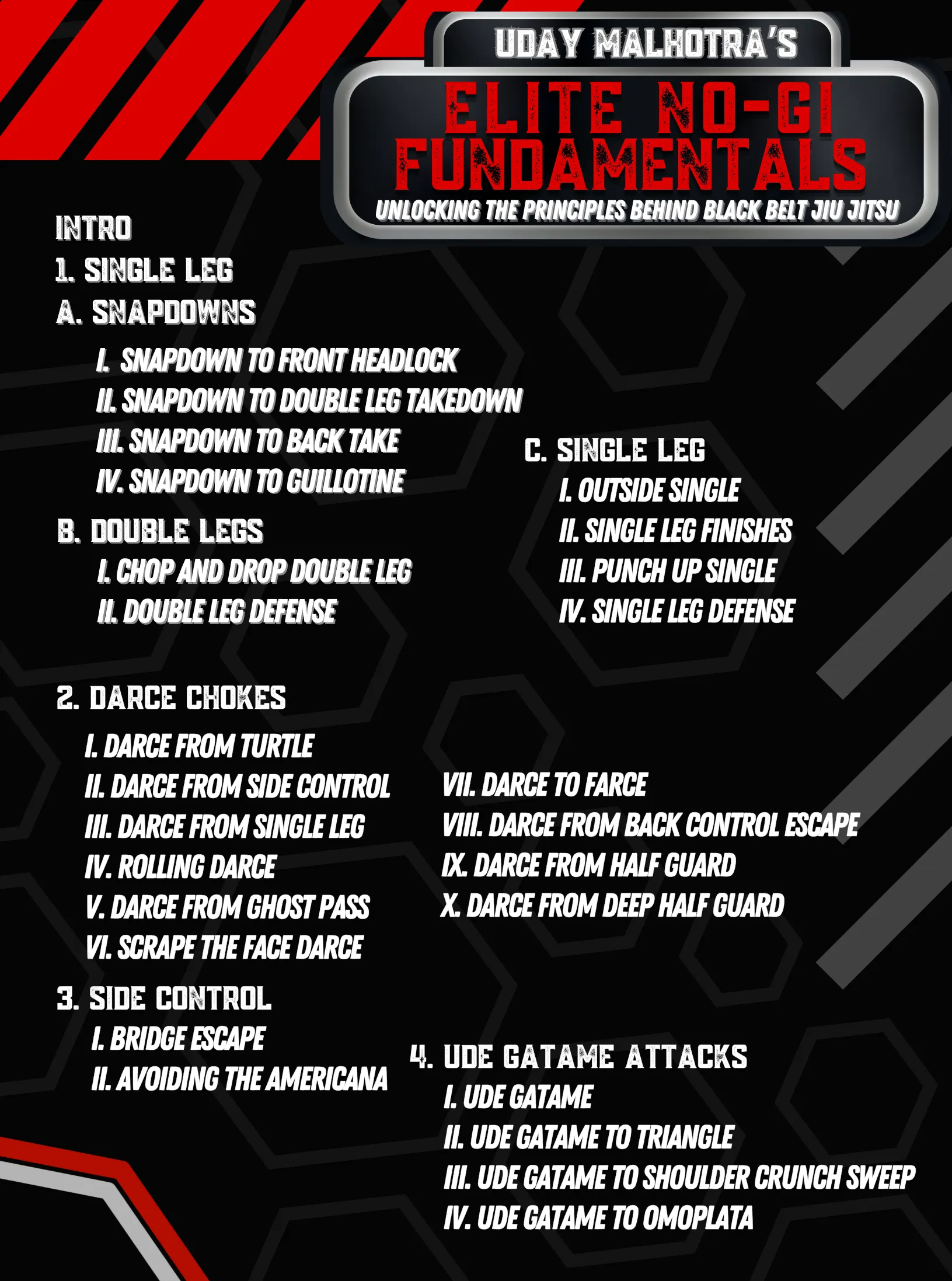 Elite No Gi Fundamentals by Uday Malhotra