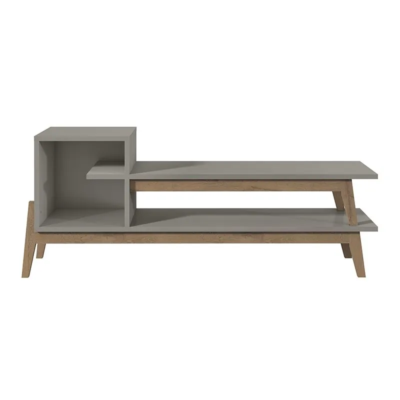Essence 73.82" TV Stand with 2 Shelves in Grey