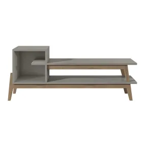 Essence 73.82" TV Stand with 2 Shelves in Grey