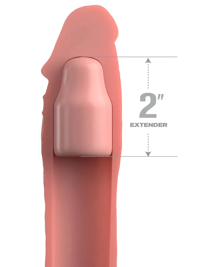 Elite 2-Inch Silicone Penis Extension by Fantasy X-tensions - Light Tan