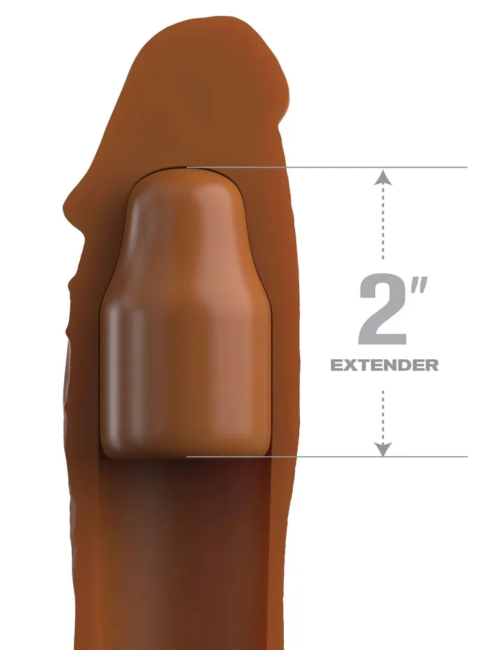 Elite 2-Inch Silicone Penis Extension by Fantasy X-tensions - Light Tan