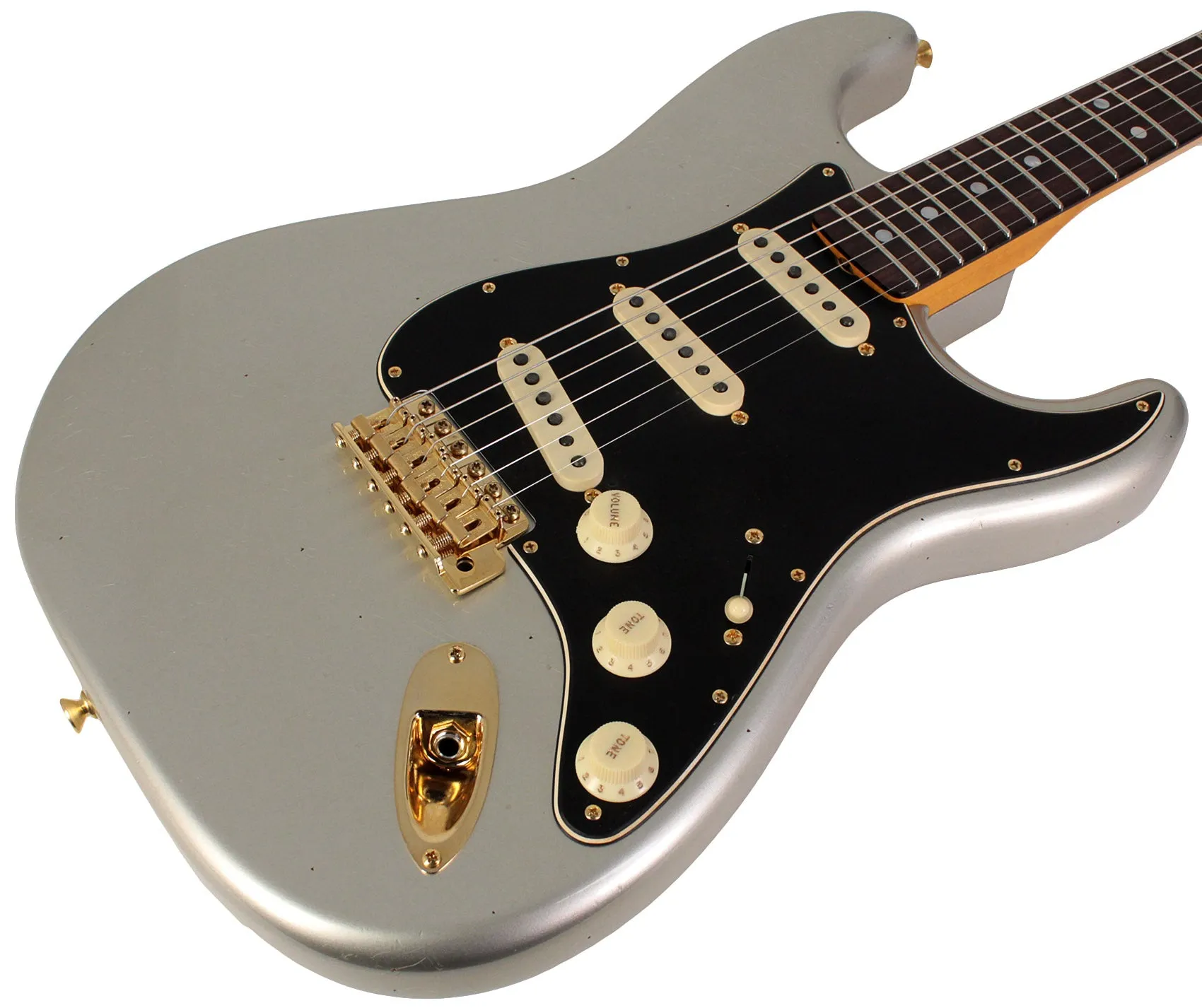 Fender Custom Shop Limited 1965 Dual-Mag Stratocaster Journeyman, Aged Inca Silver