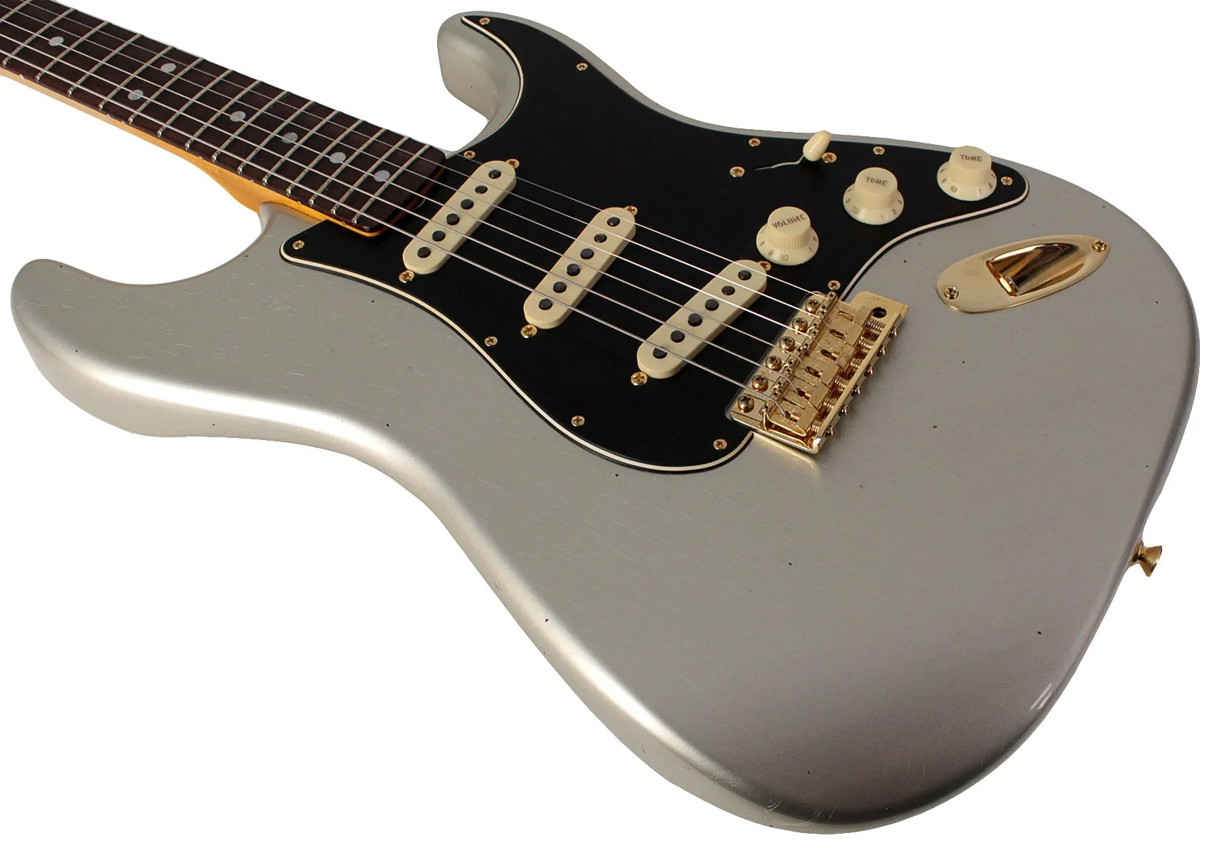 Fender Custom Shop Limited 1965 Dual-Mag Stratocaster Journeyman, Aged Inca Silver
