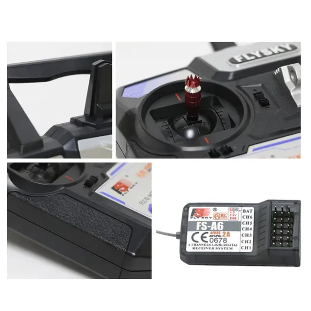 FlySky FS-i4X 2.4GHz 4CH AFHDS R/C Transmitter   FS-A6 Receiver