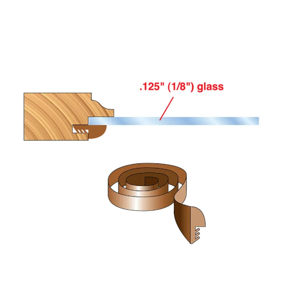 Freud 2" Glass Panel Cabinet Door Bit Set (1/2" Shank)