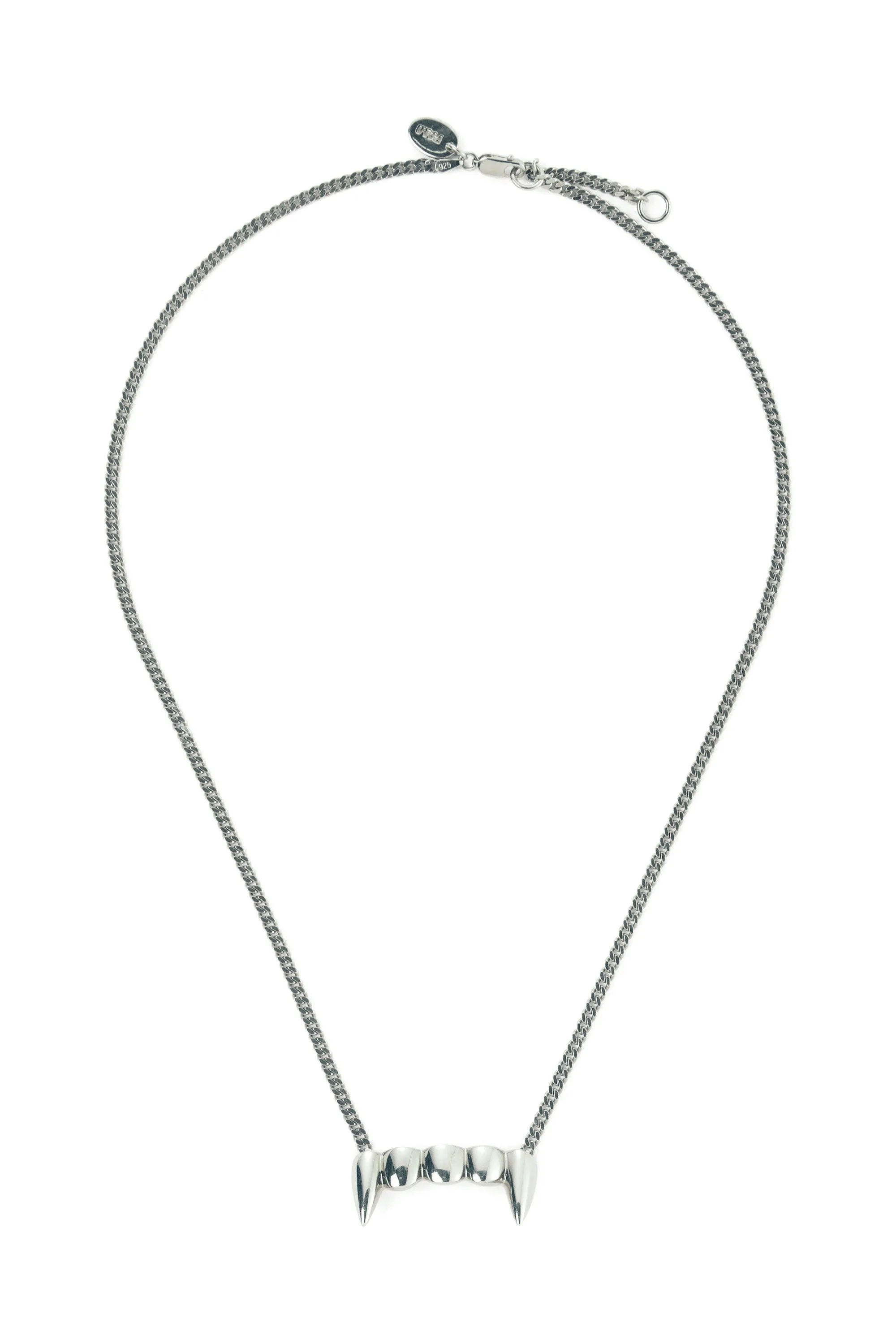 GATEWAY FANGZ SILVER NECKLACE