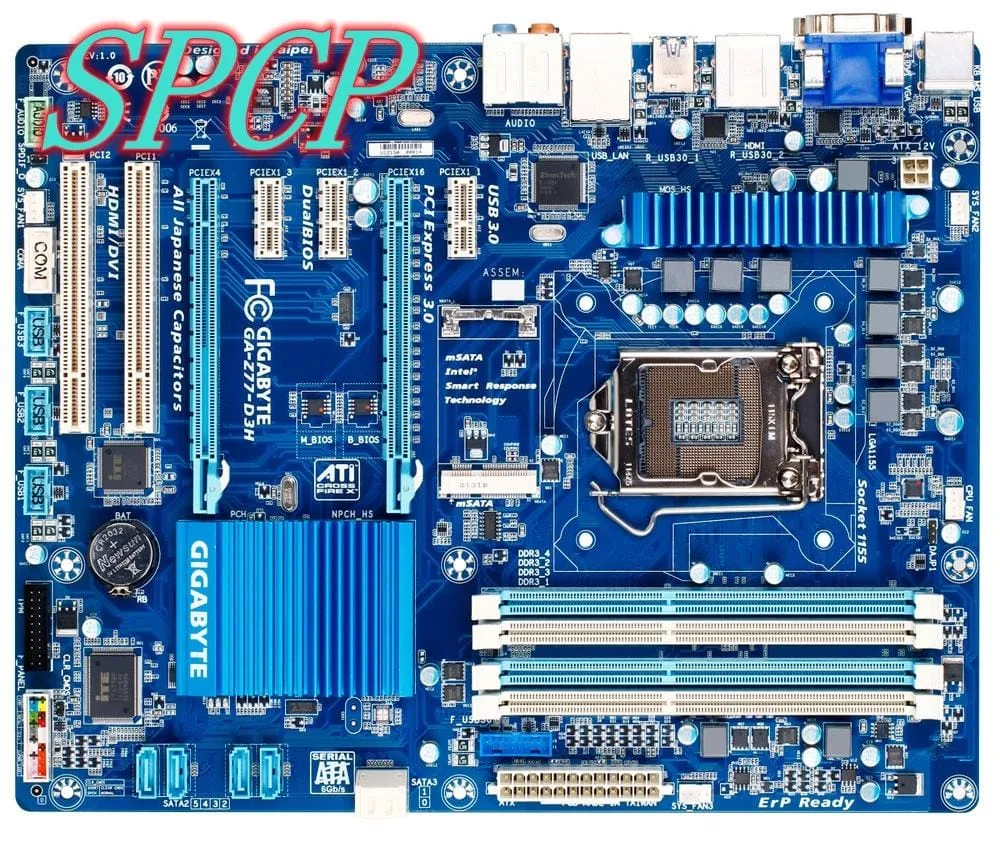 Gigabyte GA-Z77-D3H Desktop computer motherboard,1155 socket,ddr3,ATX,Z77,HDMI
