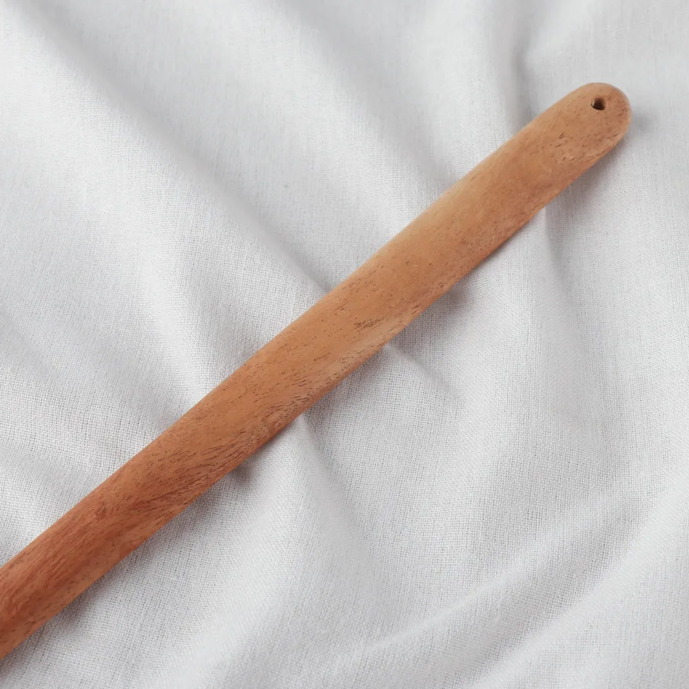 Hand Carved Natural Neem Wood Spatula/Palta (14 in)