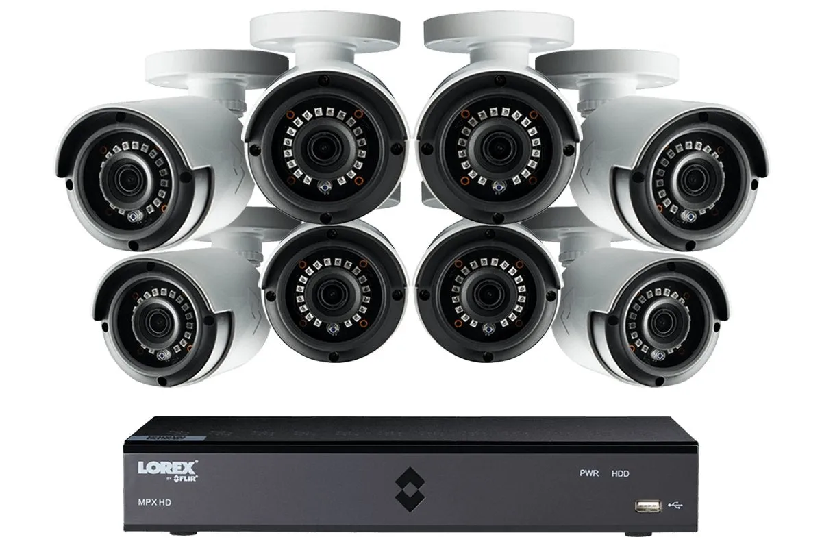 HD Security Camera System with eight 1080p Bullet Cameras & Lorex Secure Connectivity