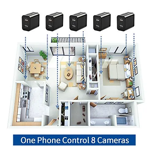 Hidden WiFi Charger Spy Camera