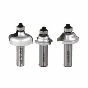 Infinity Tools 1/2" Shank 3-Pc. Ogee Router Bit Set