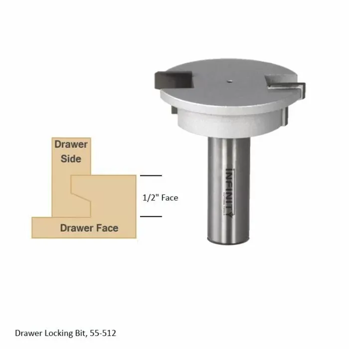 Infinity Tools 1/2" Shank 3-Pc. Ultimate Joinery Router Bit Set