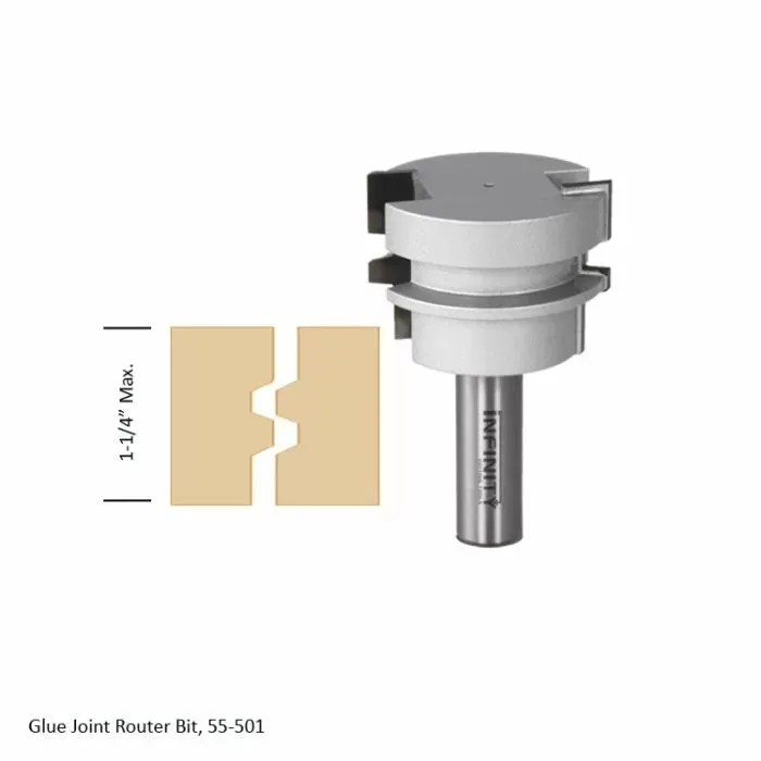 Infinity Tools 1/2" Shank 3-Pc. Ultimate Joinery Router Bit Set