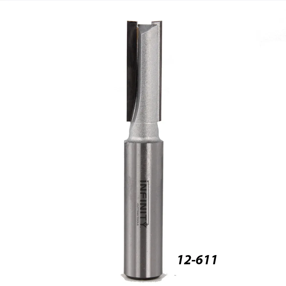 Infinity Tools 1/2" Shank 4-Pc. Extra Long Straight Router Bit Set