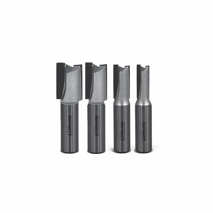 Infinity Tools 1/2" Shank 4-Pc. Plywood Dado Router Bit Set