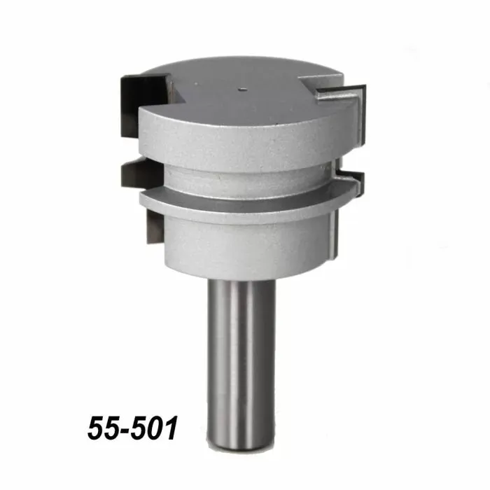 Infinity Tools 1/2" Shank Glue Joint Router Bit w/ Setup Block