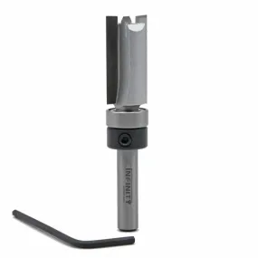 Infinity Tools 1/4" Shank Straight Router Bit w/ Plunge Point & Top Bearing
