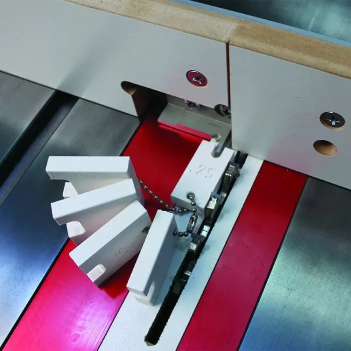 Infinity Tools Box Joint Jig Package with 1/4" Kerf Flat Top Blade and Setup Block Kit
