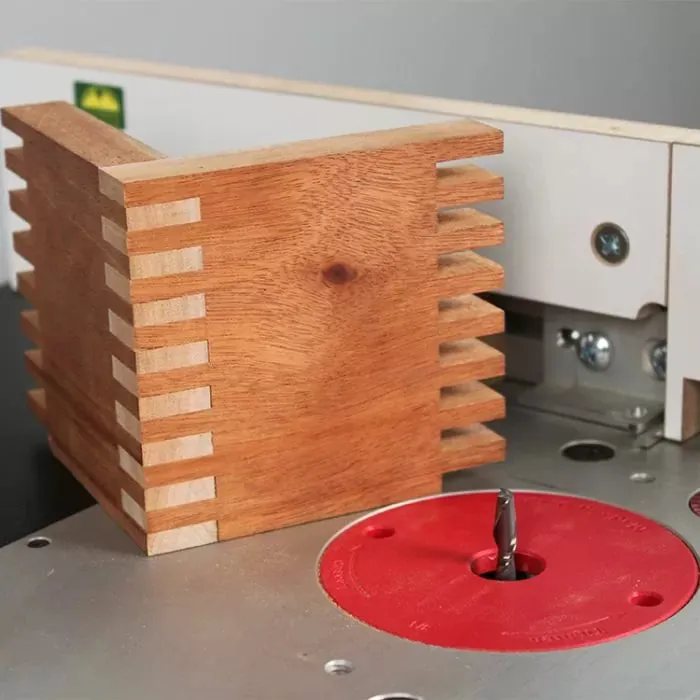 Infinity Tools Box Joint Jig Package with 1/4" Kerf Flat Top Blade and Setup Block Kit
