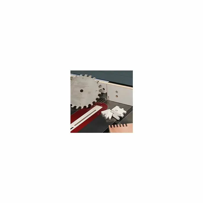 Infinity Tools Box Joint Jig Package with 1/4" Kerf Flat Top Blade and Setup Block Kit
