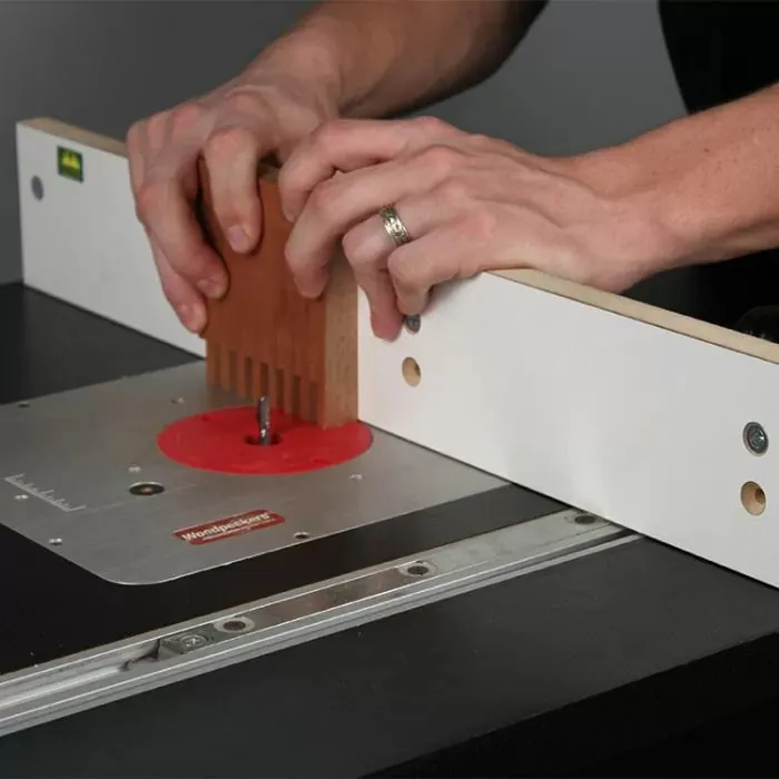 Infinity Tools Box Joint Jig Package with 1/4" Kerf Flat Top Blade and Setup Block Kit
