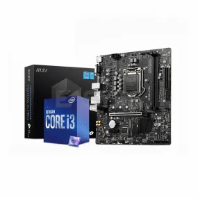 Intel Core i3-10100 Processor   MSI H510-A Pro Motherboard