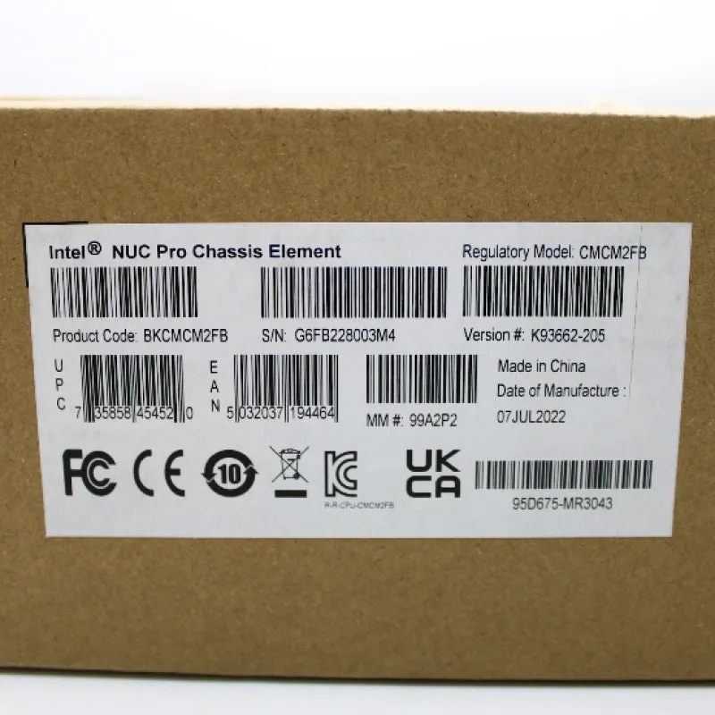 Intel NUC Pro Chassis Element CMCM2FB BKCMCM2FB 99A2P2