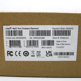 Intel NUC Pro Chassis Element CMCM2FB BKCMCM2FB 99A2P2