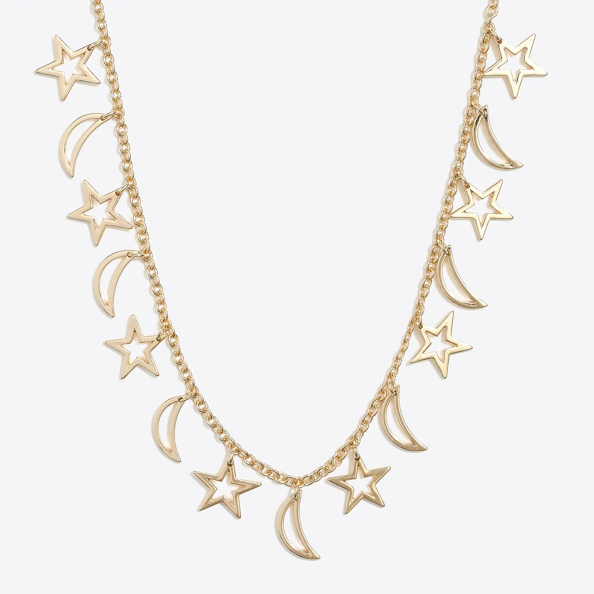 J.crew Stars and Moons Charm Necklace