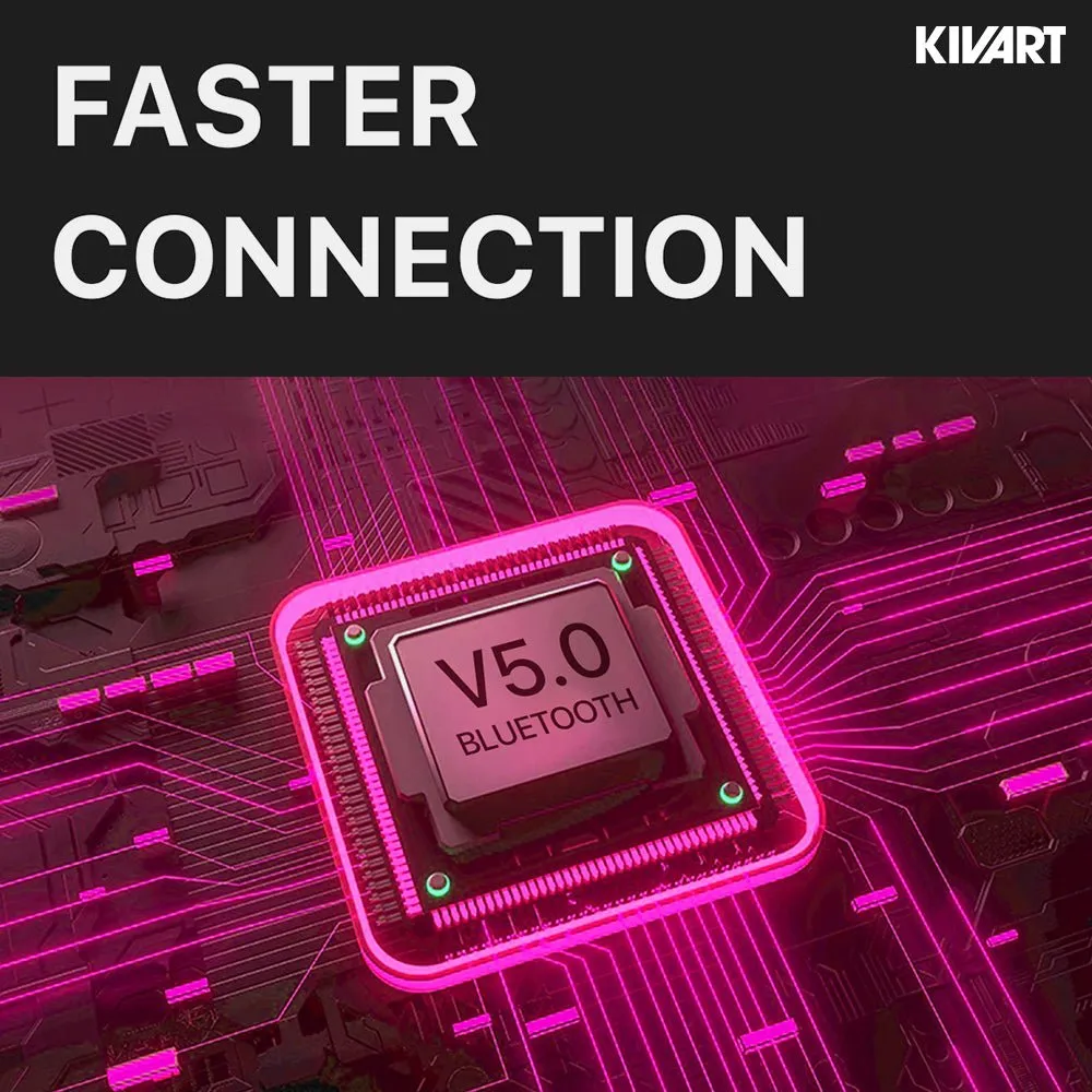 Kivart Buzz Neckband |  35 Playtime | C-Type Fast Charging | HD Quality Calls