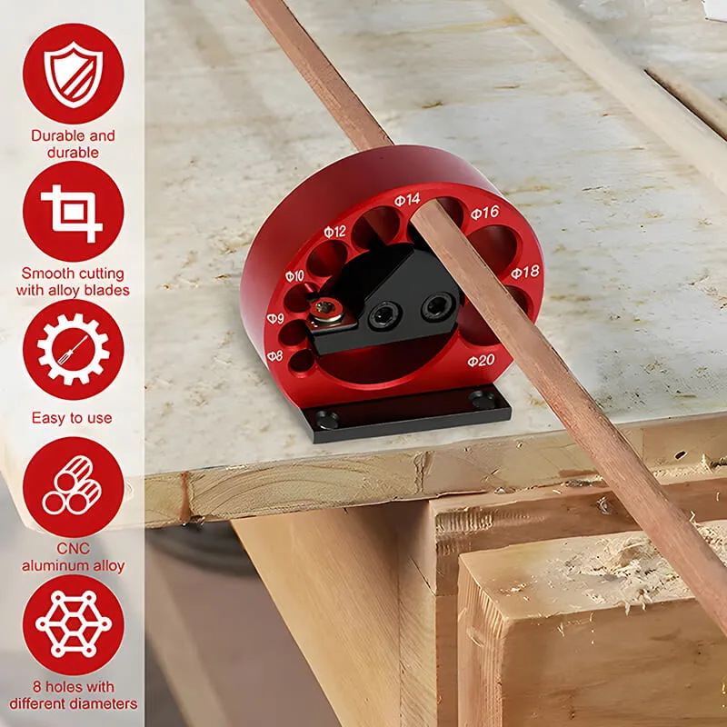 Levoite™ Dowel Making Jig - 8 Hole - Adjustable Dowel Maker Jig