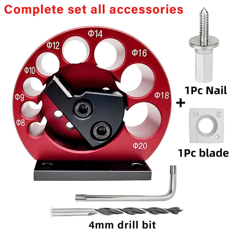 Levoite™ Dowel Making Jig - 8 Hole - Adjustable Dowel Maker Jig