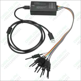 LHT00SU1 Virtual Oscilloscope Logic Analyzer I2C SPI CAN Uart Full-featured Signal Generator with 16MHz Max Sampling Rate