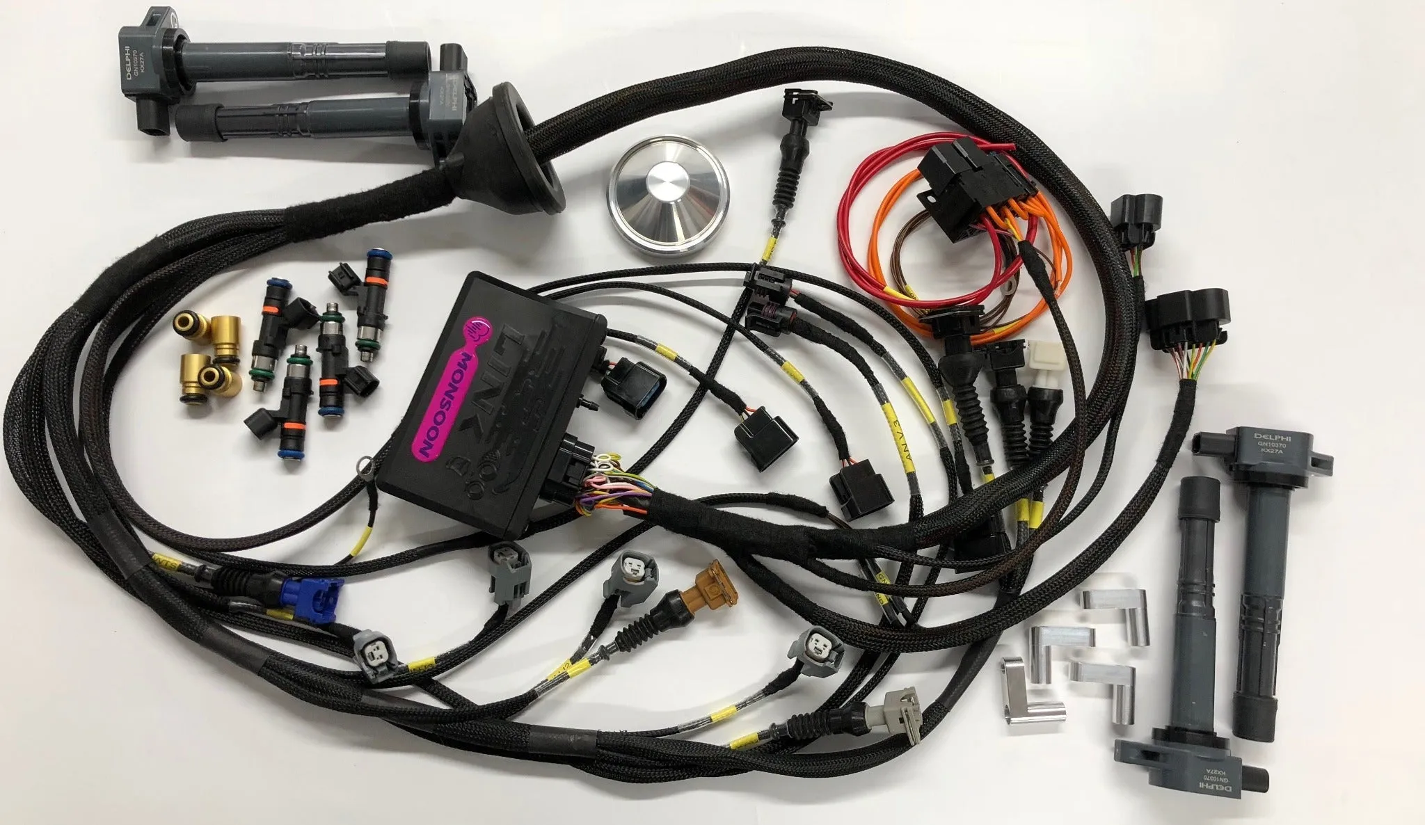 Link G4X Storm X ECU Ford RS Cosworth YB engine Kit with Wiring Engine Loom & Bosch 550cc / 1000cc Injectors & K20 Coils BF24