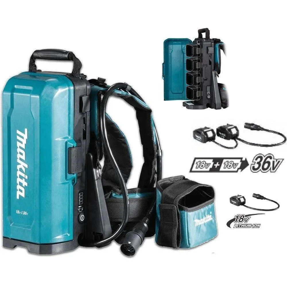 Makita PDC01 Backpack Battery Power Pack 36V /40V LXT/XGT (4 batteries)