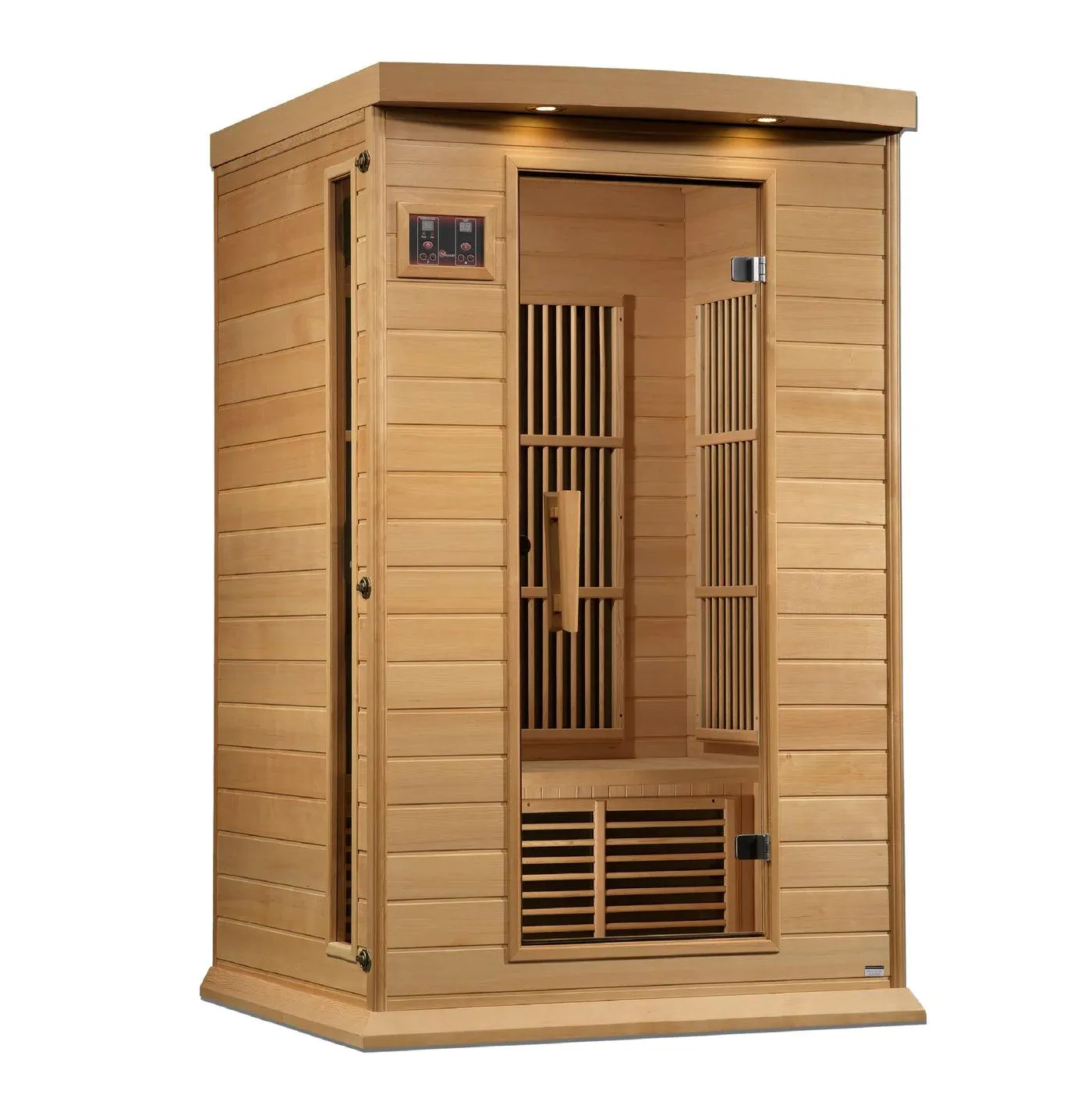 Maxxus 2 Person Low EMF FAR Infrared Sauna - Canadian Hemlock