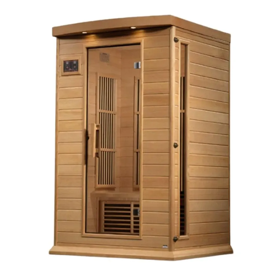 Maxxus 2 Person Low EMF FAR Infrared Sauna - Canadian Hemlock
