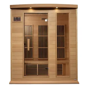 Maxxus 3 Person Low EMF FAR Infrared Sauna - Canadian Hemlock