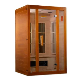 Maxxus "Aspen" Dual Tech 2-Person Low EMF FAR Infrared Sauna - Canadian Hemlock