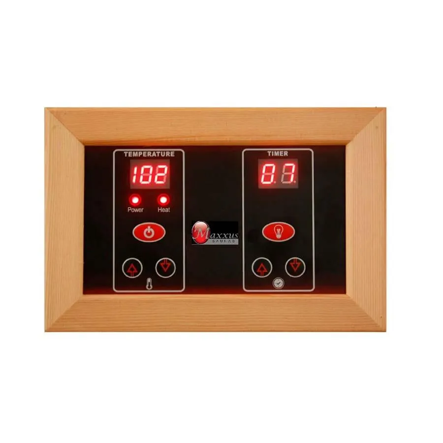 Maxxus "Bellevue" 3 person Low EMF FAR Infrared Sauna - Canadian Hemlock