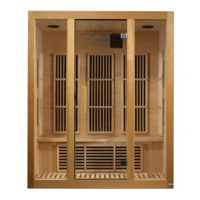 Maxxus "Bellevue" 3 person Low EMF FAR Infrared Sauna - Canadian Hemlock
