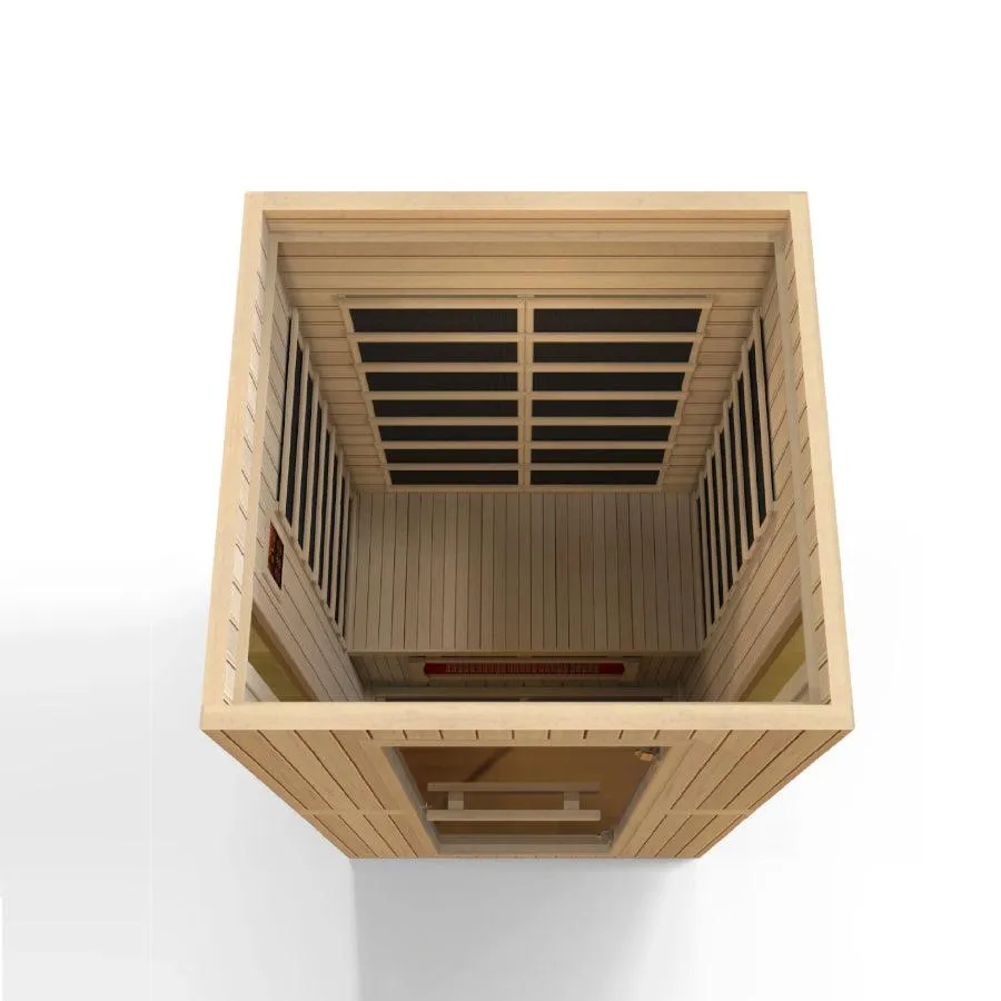 Maxxus "Serenity" Dual Tech 2-Person Low EMF FAR Infrared Sauna - Canadian Hemlock