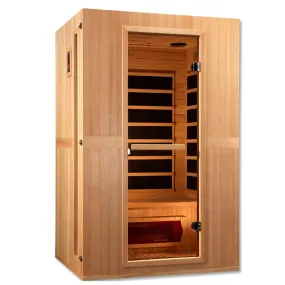 Maxxus "Serenity" Dual Tech 2-Person Low EMF FAR Infrared Sauna - Canadian Hemlock